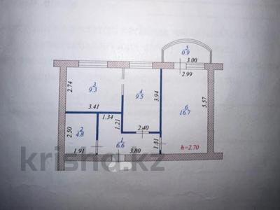 2-бөлмелі пәтер · 47.8 м² · 5/5 қабат, 3-й мкр 24, бағасы: 12.9 млн 〒 в Актау, 3-й мкр