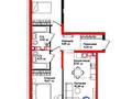 3-комнатная квартира, 76.24 м², 7/9 этаж, мкр Тараз, Вдоль улицы Рыскулова 33 за 45 млн 〒 в Шымкенте, Енбекшинский р-н