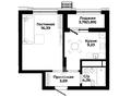 1-бөлмелі пәтер · 35.56 м², ул. Р. Кошкарбаева - ул. К. Куанышбаева, бағасы: ~ 27 млн ₸ в Астане, Сарайшык р-н — фото 3