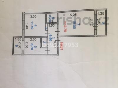 2-комнатная квартира, 54 м², 3/5 этаж, 8 Мкр за 20 млн 〒 в Таразе