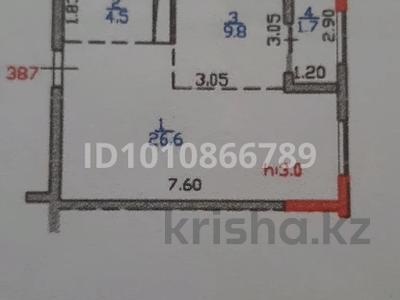 1-комнатная квартира · 42.6 м² · 6/10 этаж, Ж.Балапанова 43 за 24.8 млн 〒 в Талдыкоргане, мкр Болашак