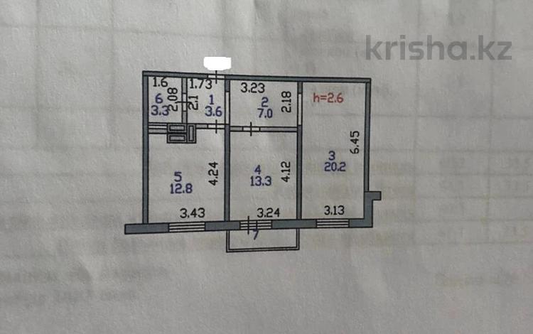2-комнатная квартира, 61 м², 8/17 этаж, горького за 21.5 млн 〒 в Петропавловске — фото 2