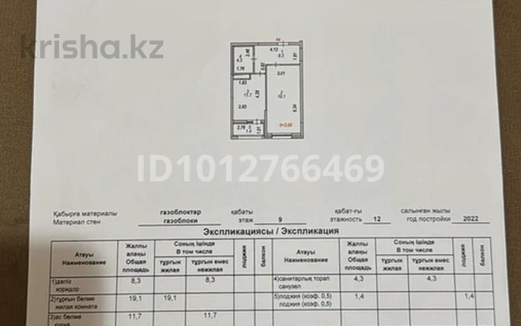 1-бөлмелі пәтер · 44.8 м² · 9/12 қабат, Толе би 25/1, бағасы: 26 млн ₸ в Астане, Нура р-н — фото 2