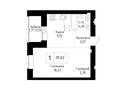 1-бөлмелі пәтер · 39.7 м² · 8/9 қабат, А83, бағасы: 12 млн ₸ в Астане, Сарайшык р-н