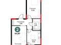 2-бөлмелі пәтер · 65 м² · 9/12 қабат, Шамши Калдаяков 30, бағасы: ~ 33 млн ₸ в Астане, Сарайшык р-н — фото 2