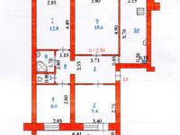 4-комнатная квартира, 79.8 м², 1/6 этаж, мкр Шанхай, Жубановых 200 — Вавилова за 21.5 млн 〒 в Актобе, мкр Шанхай