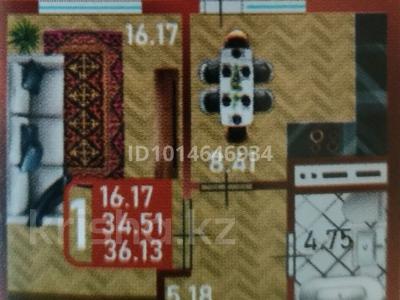 2-комнатная квартира · 37.7 м² · 2/14 этаж, Ахмет Байтұрсынов көш. 61 — Шаймерденов көшесі за 18 млн ₸ в Астане, Алматы р-н