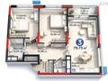 3-бөлмелі пәтер · 80 м² · 3/12 қабат, Е 900 10 — толе би, бағасы: 62.5 млн ₸ в Астане, Нура р-н — фото 11
