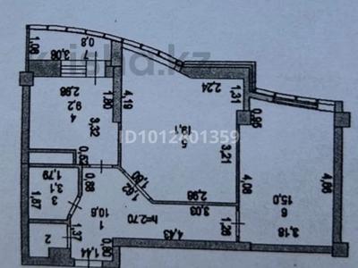 2-бөлмелі пәтер · 59.3 м² · 4/14 қабат, ул. Сарайшык 5, бағасы: 37 млн ₸ в Астане, Нура р-н