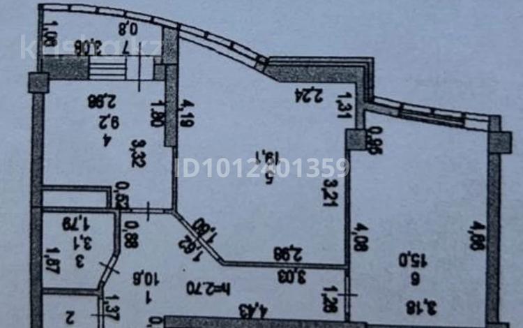 2-комнатная квартира · 59.3 м² · 4/14 этаж, ул. Сарайшык 5 за 37 млн ₸ в Астане, Нура р-н — фото 2