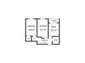2-комнатная квартира · 58.6 м² · 6/9 этаж, Береке за 28.5 млн ₸ в Костанае — фото 8