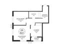 2-комнатная квартира · 60.7 м² · 4/16 этаж, Мангилик Ел 74 — БЕЗ КОМИССИИ за ~ 32.6 млн ₸ в Астане, Есильский р-н — фото 3