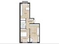 2-комнатная квартира · 59.76 м², Кызылсай 4 за ~ 26.9 млн ₸ в Каскелене — фото 3