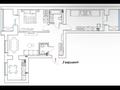 3-комнатная квартира · 80 м² · 5/9 этаж, Шамши Калдаяков 40 — Шәмші Қалдаяқов &amp;amp; Улы Дала за 55 млн ₸ в Астане, Сарайшык р-н