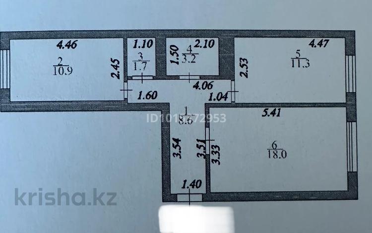 2-бөлмелі пәтер · 53.7 м² · 3/6 қабат, КОСШЫГУЛОВА 13/2, бағасы: 25 млн ₸ в Астане, Сарыарка р-н — фото 2