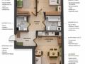 3-бөлмелі пәтер · 71.48 м² · 3/9 қабат, Рядом с главным проспектом Туран, бағасы: 36 млн ₸ в Астане, Нура р-н