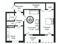 2-бөлмелі пәтер, 67.46 м², Базовая 4/5, бағасы: ~ 28 млн 〒 в Усть-Каменогорске — фото 2