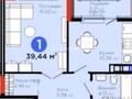 1-бөлмелі пәтер · 39.44 м², Е-321 6/2, бағасы: 24.7 млн ₸ в Астане, Есильский р-н — фото 18