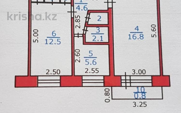 2-бөлмелі пәтер · 45 м² · 5/5 қабат, 3 микрорайон 35, бағасы: 6.9 млн ₸ в Риддере — фото 2