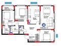 4-бөлмелі пәтер · 108.82 м², Нұрсая ш/а., Абулхайр-хана 69/1, бағасы: ~ 63.3 млн ₸ в Атырау, мкр Нурсая — фото 3