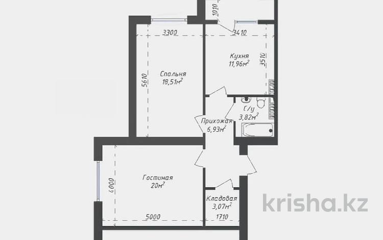 2-комнатная квартира · 67.4 м² · 2/5 этаж, 35-мкр 37 за 14.8 млн ₸ в Актау — фото 2