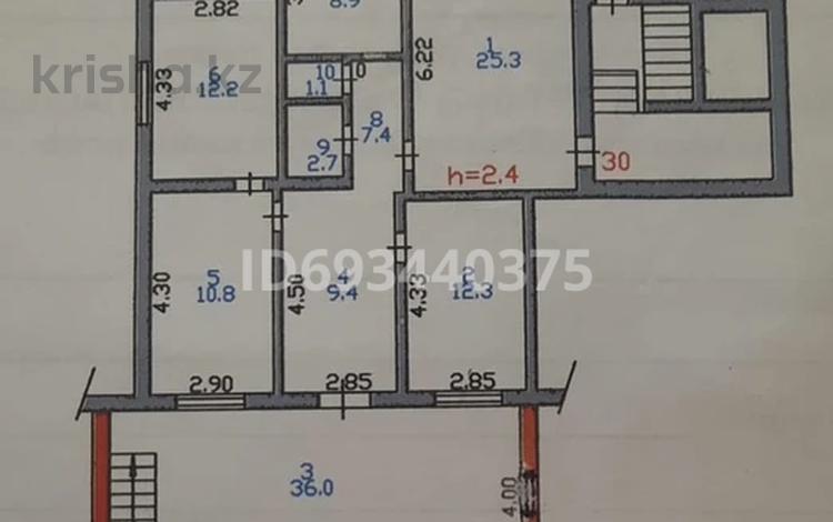 7-комнатная квартира · 161 м² · 1/9 этаж, Богембай батыра 40 30 — Школа гимназия №7 за 40.5 млн ₸ в Семее — фото 2