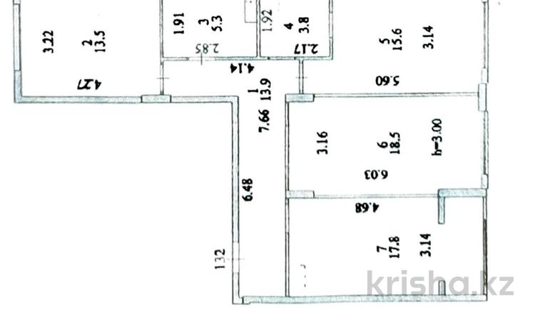 3-комнатная квартира, 88.5 м², 2/12 этаж, Абикена Бектурова 9 — Сыганак и Туран за 52.5 млн 〒 в Астане, Нура р-н — фото 2