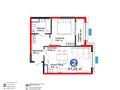 2-комнатная квартира · 48 м², Калдаякова за 25 млн ₸ в Шымкенте, Туран р-н