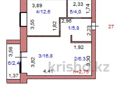 2-комнатная квартира, 47.9 м², 8/9 этаж, Наурызбай Батыра 138 — Назарбаева за ~ 14.6 млн 〒 в Кокшетау