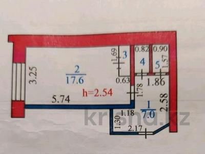 1-комнатная квартира · 29 м² · 2/9 этаж, Красина 1 за ~ 8.2 млн 〒 в Усть-Каменогорске