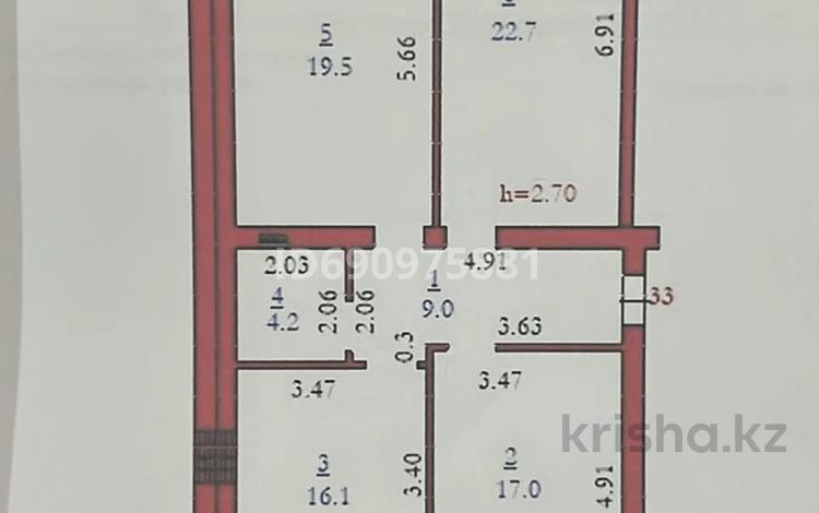 3-комнатная квартира · 90 м² · 2/5 этаж, мкр. Алтын орда, Микрорайон Батыс-2 49P за 27 млн ₸ в Актобе — фото 2