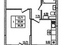 1-комнатная квартира · 36.26 м² · 4/4 этаж, Аубакирова 35/525 за ~ 16.7 млн ₸ в  — фото 35