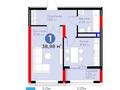1-комнатная квартира · 38.9 м² · 6/17 этаж, Бухар Жырау 33 за 28.5 млн ₸ в Астане, Есильский р-н