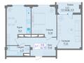 2-комнатная квартира, 64.93 м², 1/12 этаж, Сейфулина 16 за ~ 20.1 млн 〒 в Конаеве (Капчагай) — фото 2