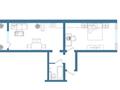 2-бөлмелі пәтер · 55 м² · 1/9 қабат, мкр Кайрат, ​24-я улица 1/1а, бағасы: 30 млн ₸ в Алматы, Турксибский р-н — фото 3