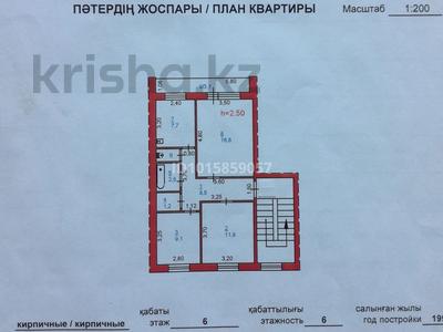 3-комнатная квартира · 62 м² · 6/6 этаж, Нурмагамбетова 24 — военкомат за 23 млн ₸ в Павлодаре