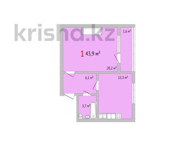 1-комнатная квартира, 43.9 м², 3/5 этаж, Дорожная 3 за ~ 12.3 млн 〒 в 