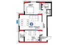 2-комнатная квартира · 68.61 м² · 12/16 этаж, Турар Рыскулов 9 за 65 млн ₸ в Астане, Есильский р-н