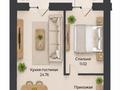1-бөлмелі пәтер · 44.66 м² · 4/12 қабат, Бейбарыс Султан 25, бағасы: 14.9 млн ₸ в Астане, Сарыарка р-н — фото 2