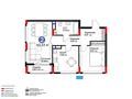 2-комнатная квартира · 63.22 м² · 5/8 этаж, Турар Рыскулов 18/7 за 46.9 млн ₸ в Астане, Есильский р-н — фото 2