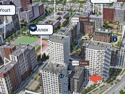 2-бөлмелі пәтер · 63.22 м² · 5/8 қабат, Турар Рыскулов 18/7, бағасы: 45.9 млн ₸ в Астане, Есильский р-н