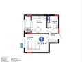 1-бөлмелі пәтер · 37.99 м² · 2/9 қабат, Е-321 6/2, бағасы: 26.8 млн ₸ в Астане, Есильский р-н — фото 4