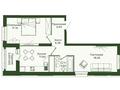 2-комнатная квартира · 58.08 м², Сафуан Шаймерденов 4/1 за ~ 25.8 млн 〒 в Астане, Алматы р-н — фото 3