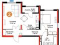 2-комнатная квартира · 60 м² · 12/16 этаж, Абишева 36/12 за 49.9 млн ₸ в Алматы, Наурызбайский р-н — фото 24