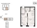2-бөлмелі пәтер · 56.5 м² · 5/6 қабат, мкр №12, Мкр. ​12 20, бағасы: 47 млн ₸ в Алматы, Ауэзовский р-н