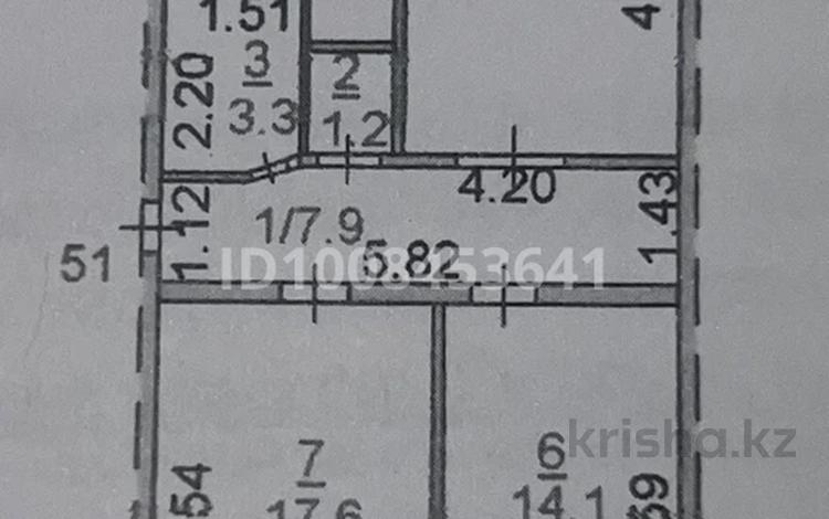 3-комнатная квартира · 62.9 м² · 5/5 этаж, 2мкр 70А за 4.5 млн ₸ в Качаре — фото 2