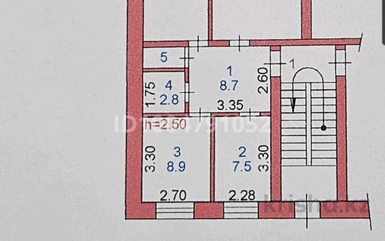 3-бөлмелі пәтер · 61.7 м² · 1/5 қабат, Крестьянская 43, бағасы: 24 млн ₸ в Семее — фото 2
