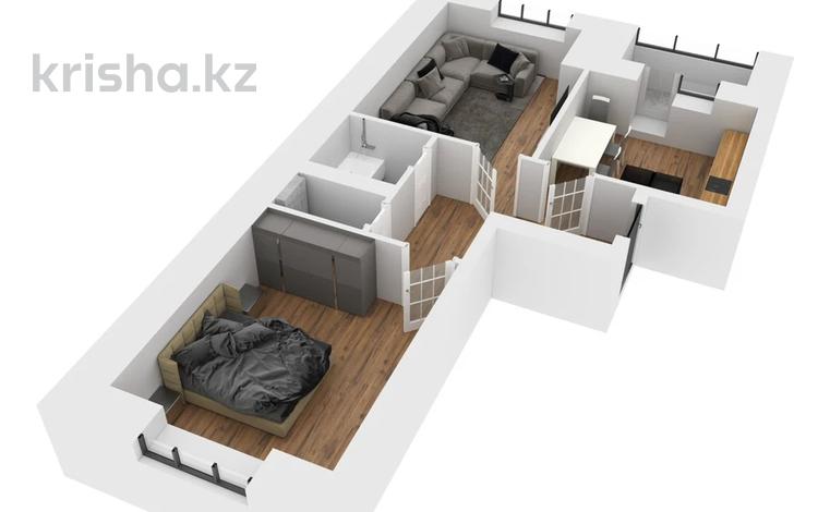 2-бөлмелі пәтер · 65.71 м² · 8/9 қабат, Алтын орда ш/а. 2м — по М. Шокай, бағасы: 19.5 млн ₸ в Актобе, мкр. Алтын орда — фото 3