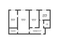 3-бөлмелі пәтер · 53.3 м² · 1/4 қабат, Кочубея 2, бағасы: 15.5 млн ₸ в Костанае — фото 16