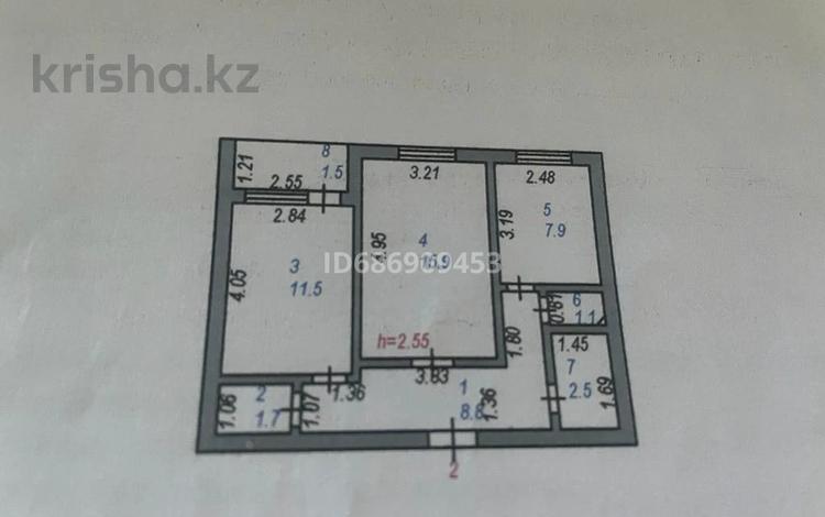 2-комнатная квартира, 50.9 м², 1/9 этаж, Абылай хана 4 за 17 млн 〒 в Астане, Алматы р-н — фото 8